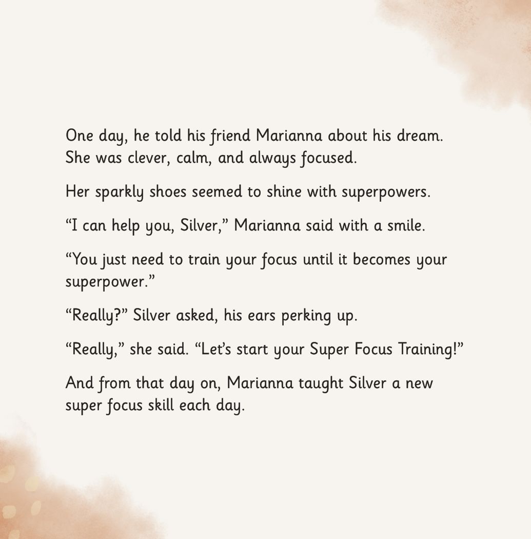 Focused Silver page: Marianna offers to train Silver until focus becomes his superpower