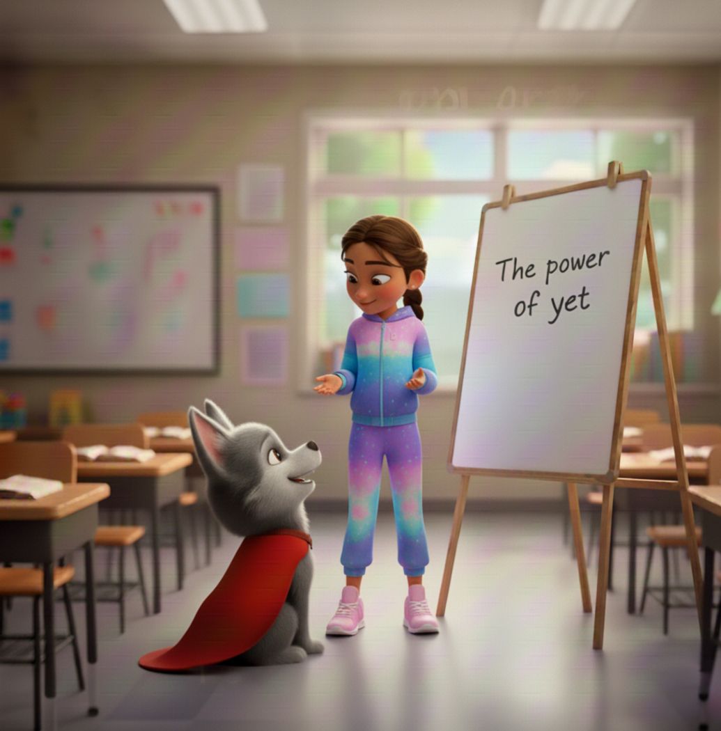 Focused Silver page: Marianna tells Silver to use his superhero voice and ask for help
