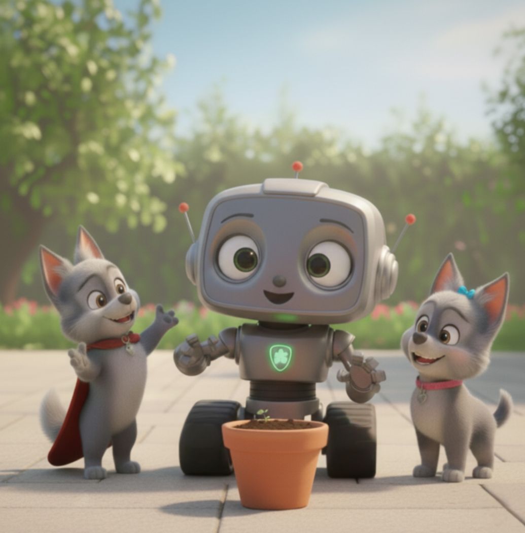 Silver and the Forgetful Robot page: The Memory Garden: learning something new is like planting a seed
